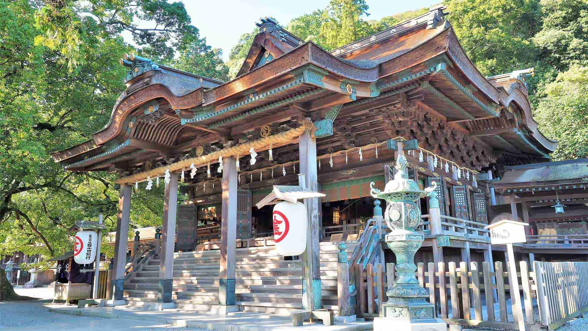 Kotohira-gu Shrine (Konpira-san) in kagawa, Japan - Historic shrine requiring a 1,368-step climb, revered by sailors and maritime travelers for over 1,000 years with stunning mountain views.
