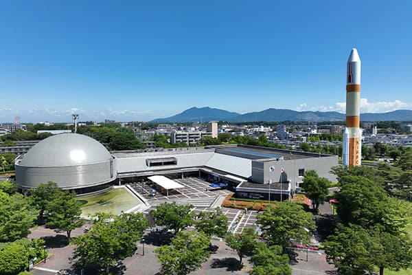 Tsukuba Space Center Area in ibaraki, Japan - JAXA's primary research facility offering tours of Japan's space program, featuring rocket exhibitions, astronaut training facilities, and interactive space science exhibits.
