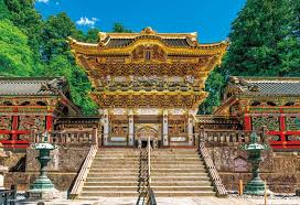 Nikko Toshogu Shrine in tochigi, Japan - A lavishly decorated UNESCO World Heritage shrine dedicated to Tokugawa Ieyasu, featuring spectacular gilded carvings including the famous 'Three Wise Monkeys' and 'Sleeping Cat.'